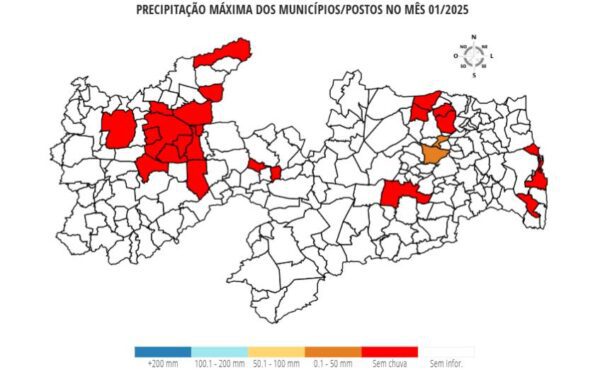 mapa-1-600x370 Serraria e Areia são as cidades onde mais choveu nos últimos dias na Paraíba; litoral permanece em alerta