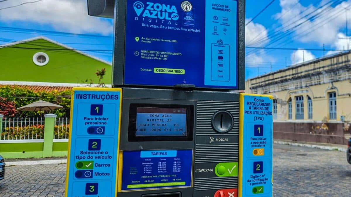 Justiça suspende cobrança de taxa na Zona Azul de João Pessoa