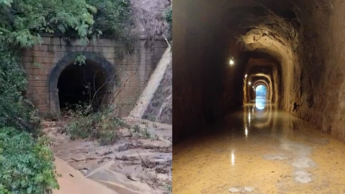 Fortes chuvas interditam túnel e provocam deslizamento de terra em Bananeiras