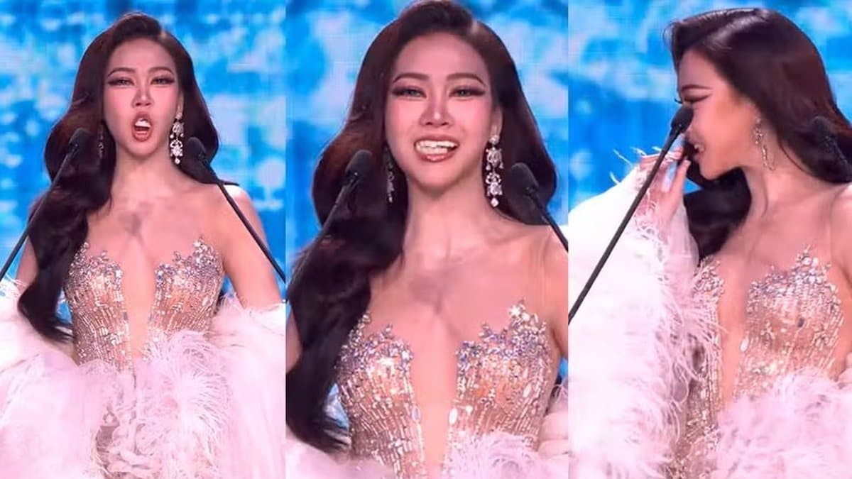 Candidata ao Miss Grand Thailand 2026 perde dentes falsos no palco; veja vídeo