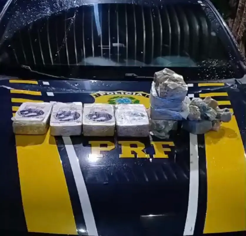 PRF prende homem com quase 7 kg de crack escondidos dentro de carro em Gurinhém