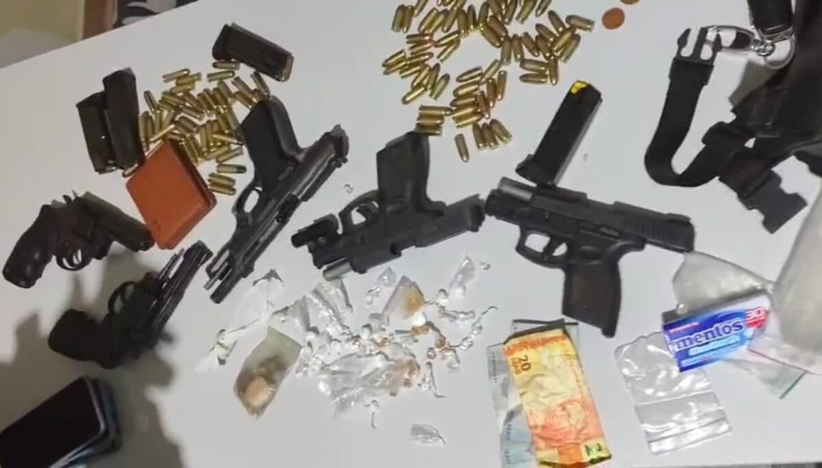 Polícia Militar frustra ataque entre facções e prende cinco suspeitos armados em Caaporã