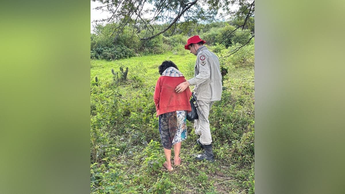 Idosa desaparecida é resgatada em área de mata fechada em Aroeiras