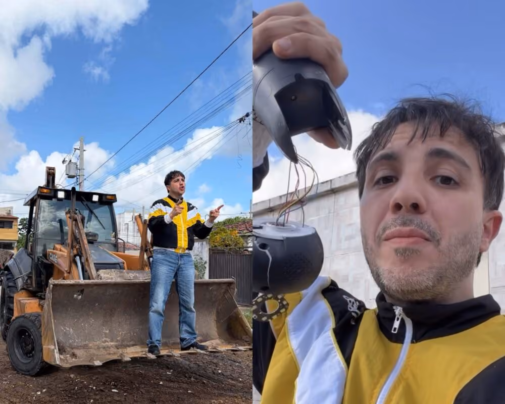 Na Grande João Pessoa, Renan Santos derruba barricadas e destrói câmeras que seriam de facções criminosas