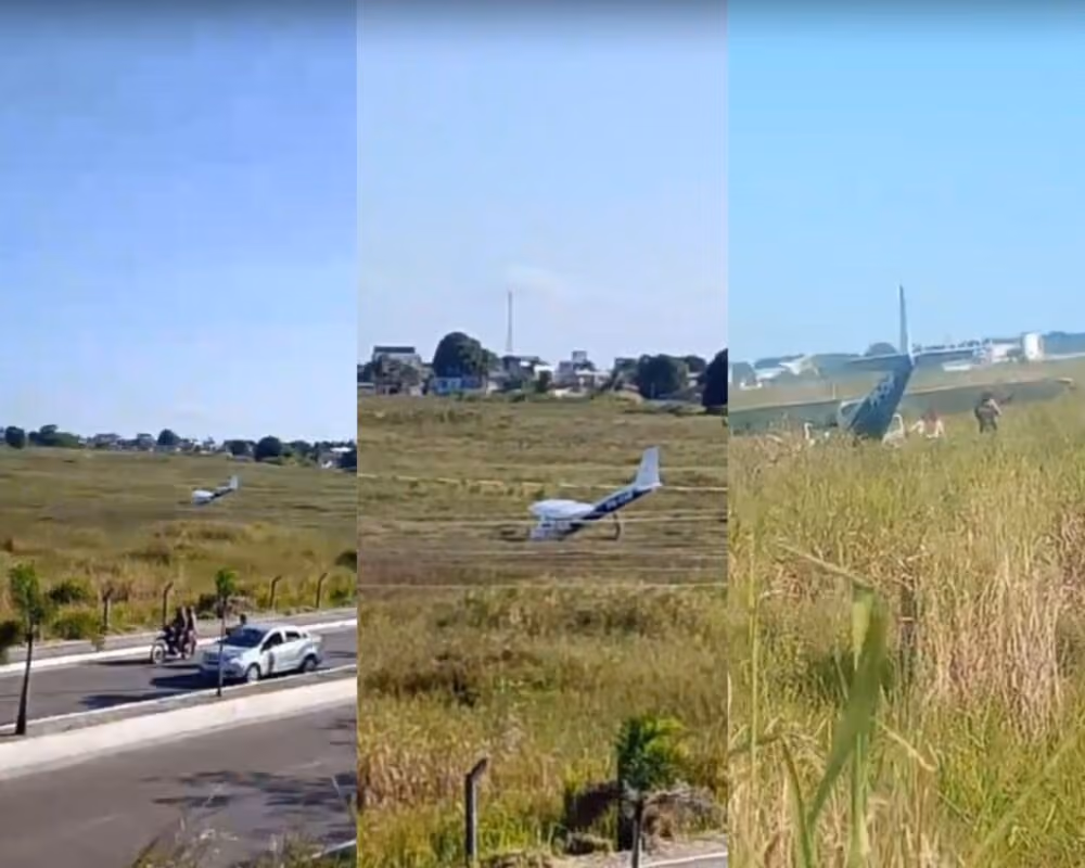 Avião de pequeno porte cai nas proximidades do Aeroporto Castro Pinto