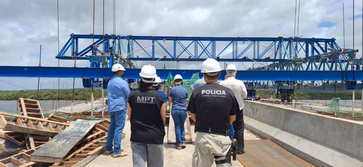 Obra na Ponte do Futuro, em Cabedelo, é embargada após acidente que matou trabalhador