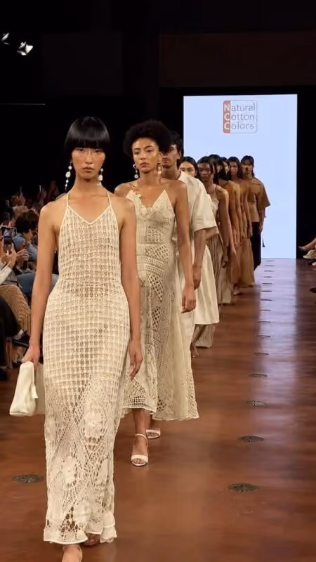 Algodão Paraíba desfila como ícone de luxo em peças finas na semana de moda em Milão