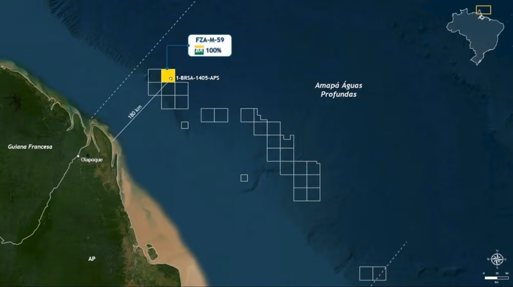 Petrobras faz nova descoberta de petróleo em águas ultra profundas na Bacia da Foz do Amazonas