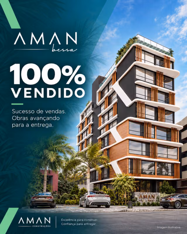 Aman Bessa alcança 100% das unidades vendidas com mais de um ano de antecedência da conclusão