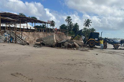 Ministério Público Federal determina demolição de construção de contenção do Lovina, em Cabedelo
