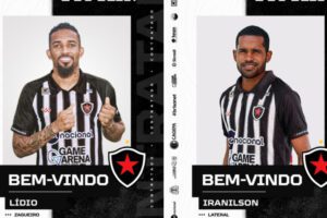 Lídio e Iranilson, reforços do Botafogo-PB. Foto: Divulgação/Botafogo-PB
