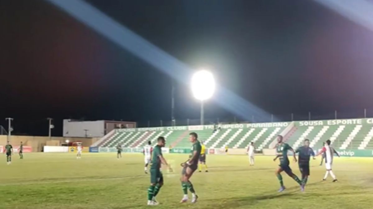 Sousa-PB x Santa Cruz-RN pela Série D do Brasileirão 2024 - Diego Ceará comemora gol