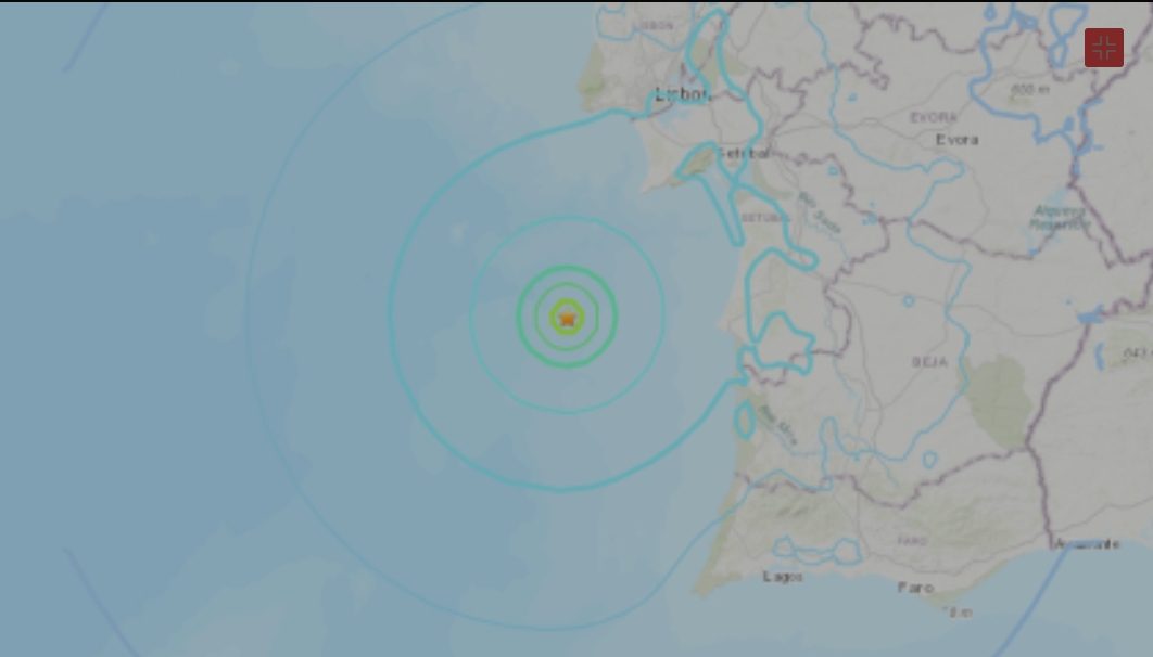 Terremoto de magnitude 5,4 atinge Portugal