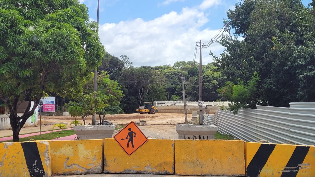 Obras na Ponte das Três Ruas, nos Bancários.