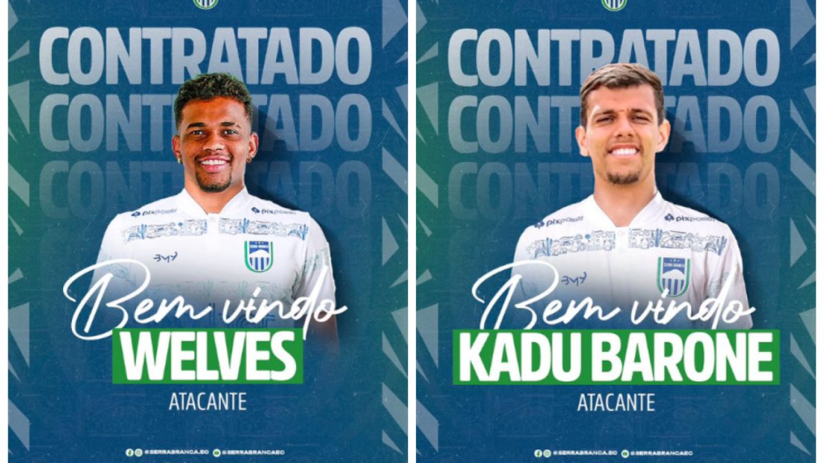 Serra Branca contrata os atacantes Welves Santos e Kadu Barone - Foto: Divulgação