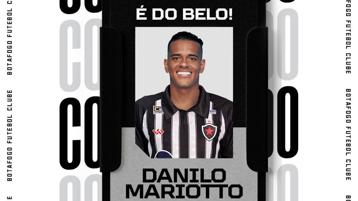 Botafogo-PB anuncia a contratação do atacante Danilo Mariotto