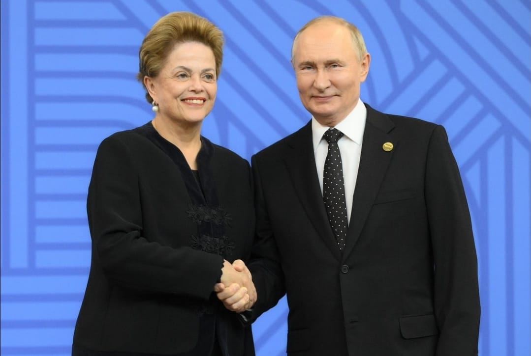 Dilma Rousseff e Vladimir Puttin (foto: redes sociais)