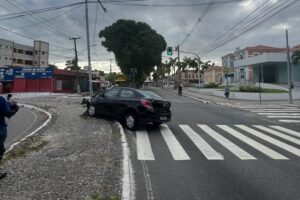 Fato ocorreu no Centro de joão Pessoa. semáforo