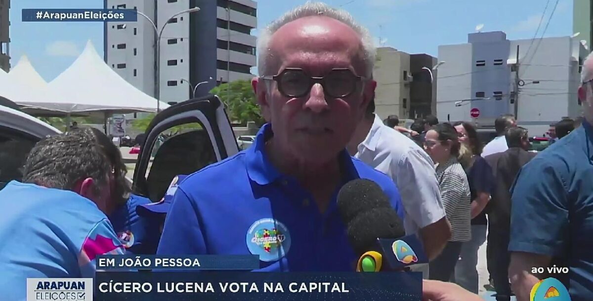 Cícero Lucena é o último candidato a prefeito a votar em João Pessoa e diz estar confiante na reeleição