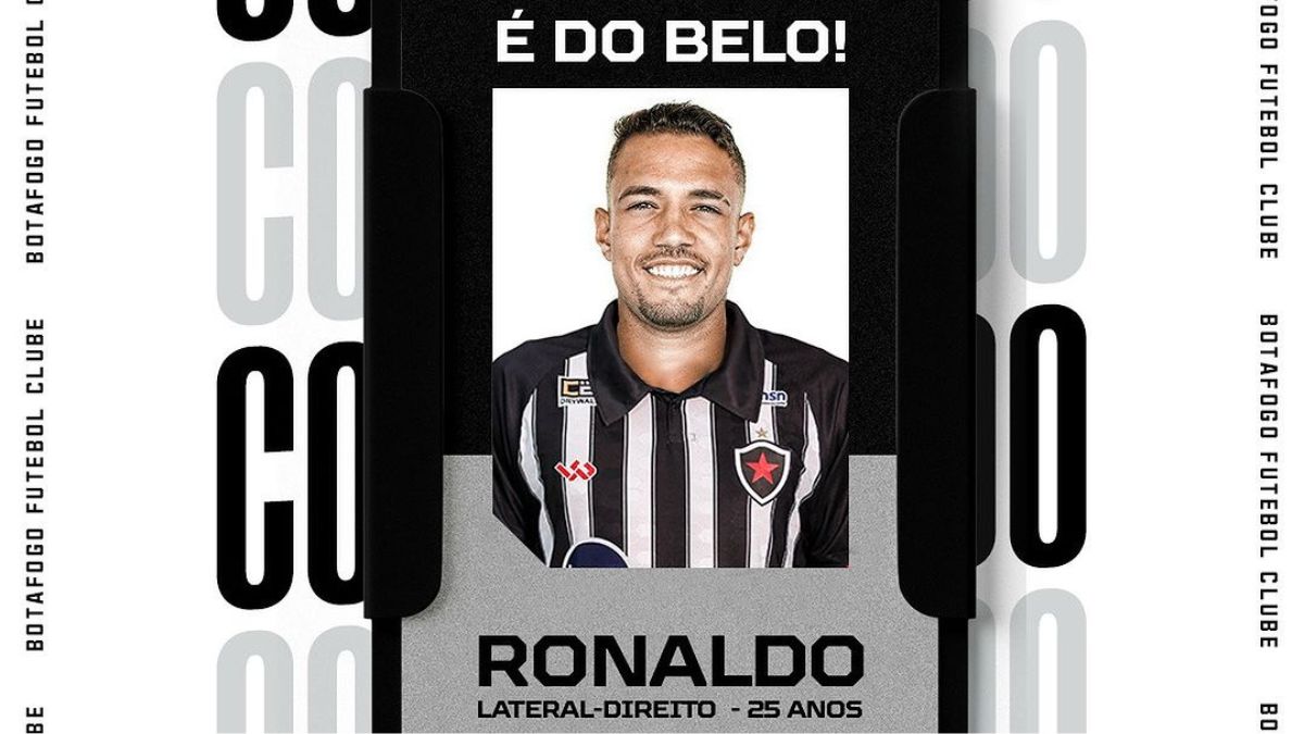 Botafogo-PB anuncia lateral Ronaldo