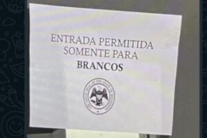 alunos, cartaz, segregação