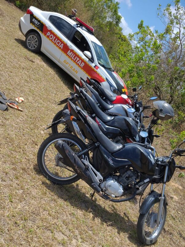 Polícia recupera três motos roubadas e uma clonada após troca de tiros em Santa Rita