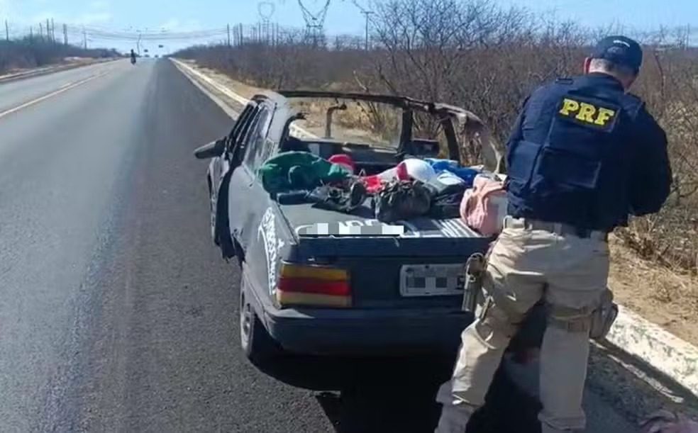 Influenciador tem carro apreendido por veículo estar sem teto, parte do piso e vidros no Rio Grande do Norte