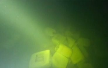 VÍDEO: Imagens registradas pela Marinha mostram tanques que caíram no rio Tocantins intactos