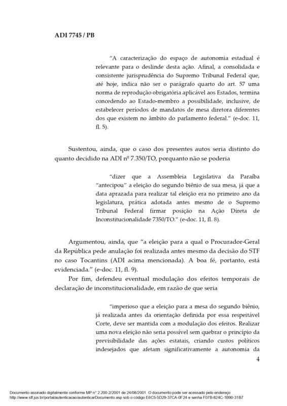 STF arquiva ação da Procuradoria-Geral da República contra eleição da mesa diretora da ALPB