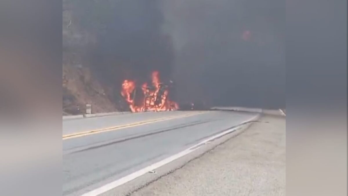 explosão, carreta, combustível, santa luzia, serra de santa luzia