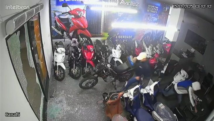 Loja de motos é arrombada em São Bento e grupo leva vários equipamentos