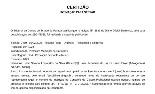 TCE quer que Prefeitura de Caraúbas explique aumento de 53% com festas durante "situação de emergência" devido à seca